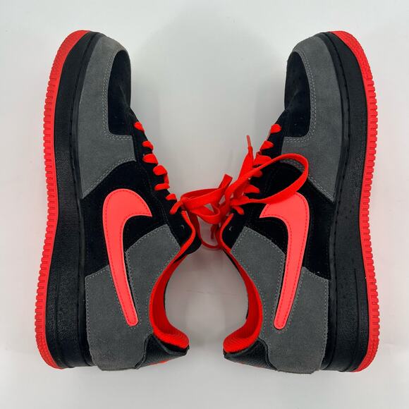 Nike Air Force 1/1 Unlocked By You ID DC6730 991 Mens 10.5 Black Orange Gray - Picture 3 of 10